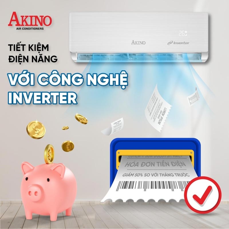 Máy lạnh 1HP Inverter Akino TH-T1C09INVFA (Mode 2024)