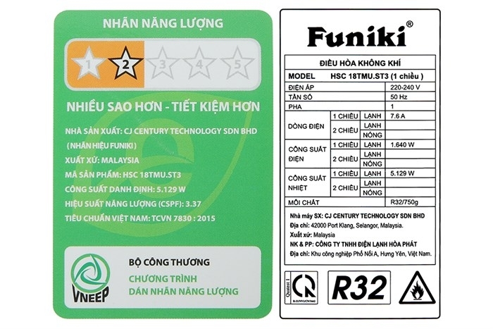 Máy lạnh Funiki 2 HP HSC18TMU.ST3