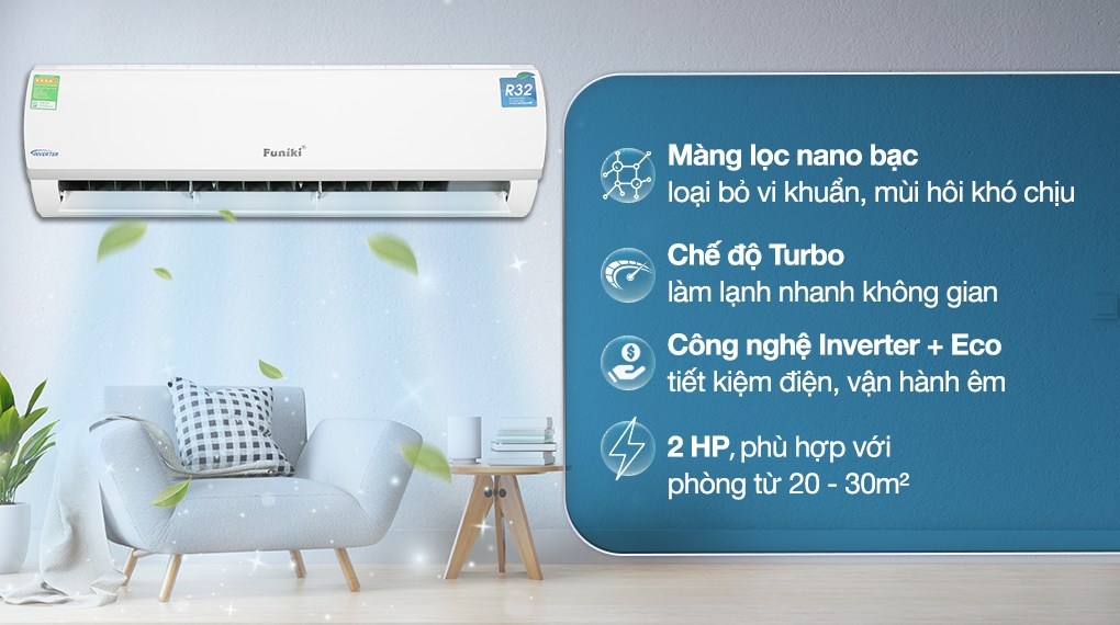 Máy lạnh Funiki Inverter 2 HP HIC18TMU.ST3