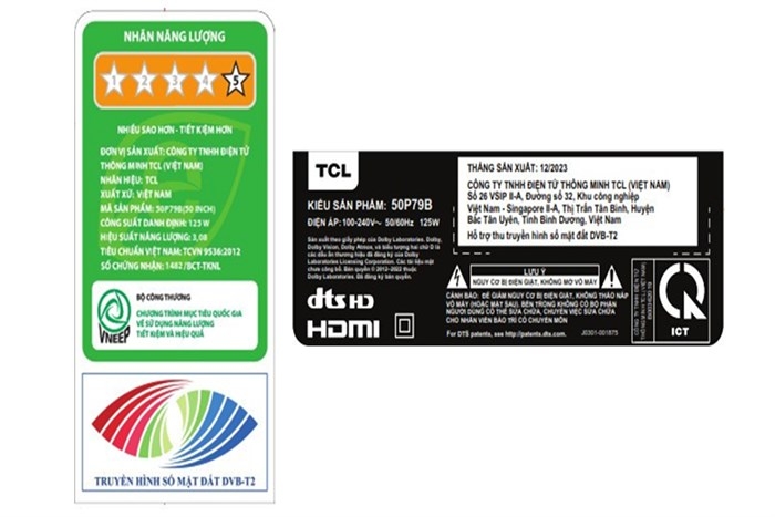 Google Tivi TCL 4K 50 Inch 50P79B