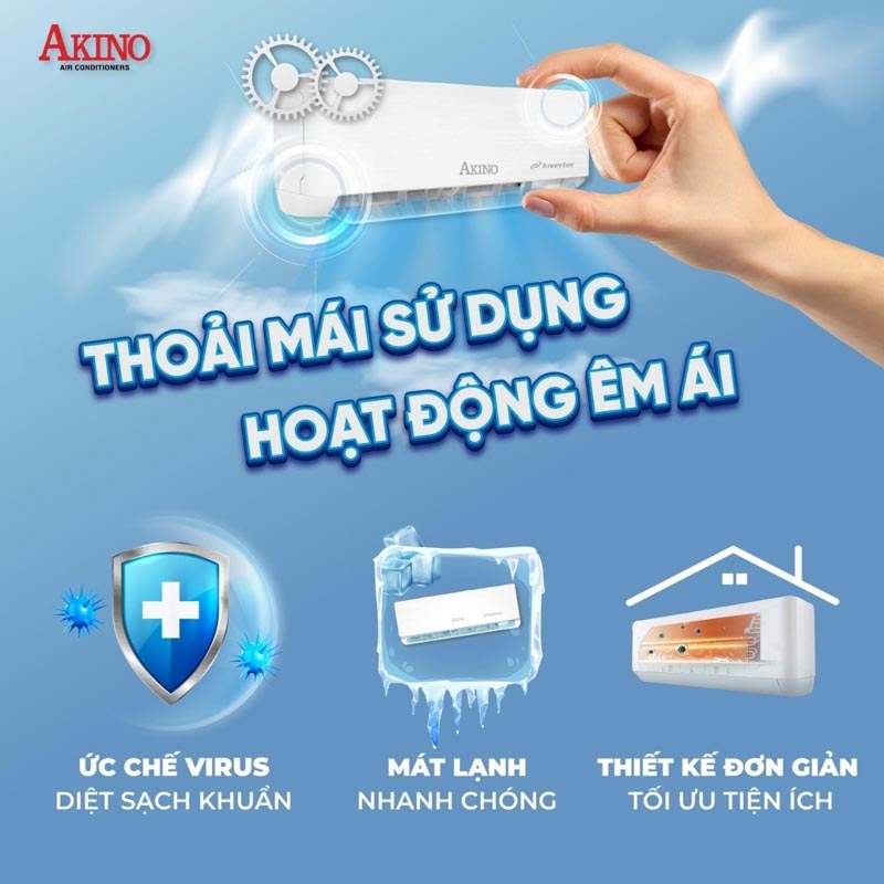 Máy lạnh AKINO Inverter 1.5 HP TH-T1C12INVFA (Mode 2024)