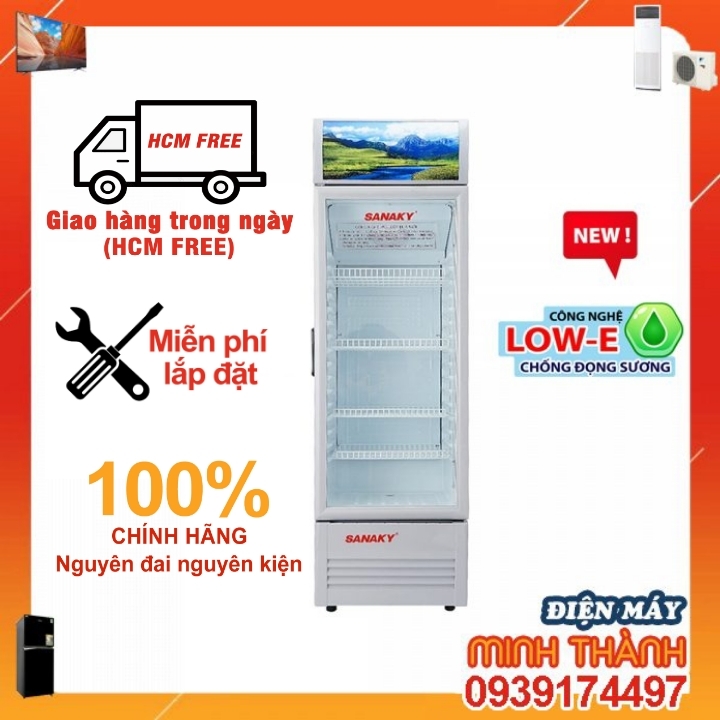 VH-218KL Tủ mát Sanaky 200 lít kính( LOW-E) Giá tại kho