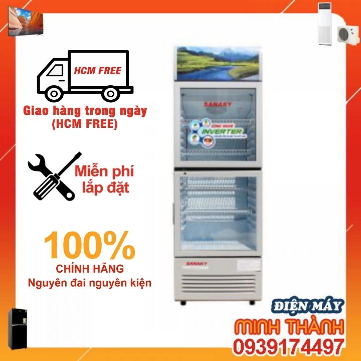 VH-408W3L Tủ mát Sanaky Inverter 400 lít  Giá tại kho