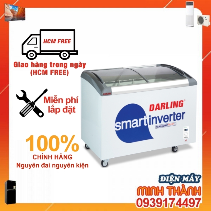 Tủ Đông Darling Smart Inverter kính lùa cong DMF-5079ASKI