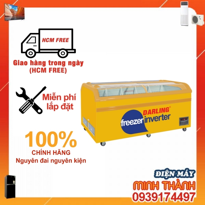Tủ Đông Darling DMF-10079ASKI Smart Inverter 4 cửa kính lùa