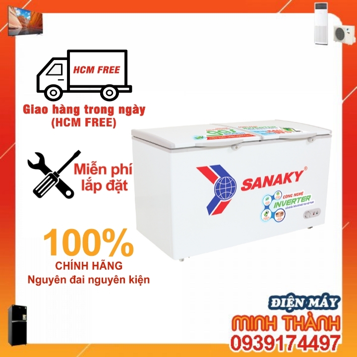 Tủ Đông Sanaky Inverter 410 Lít VH-5699HY3 ( Mới )