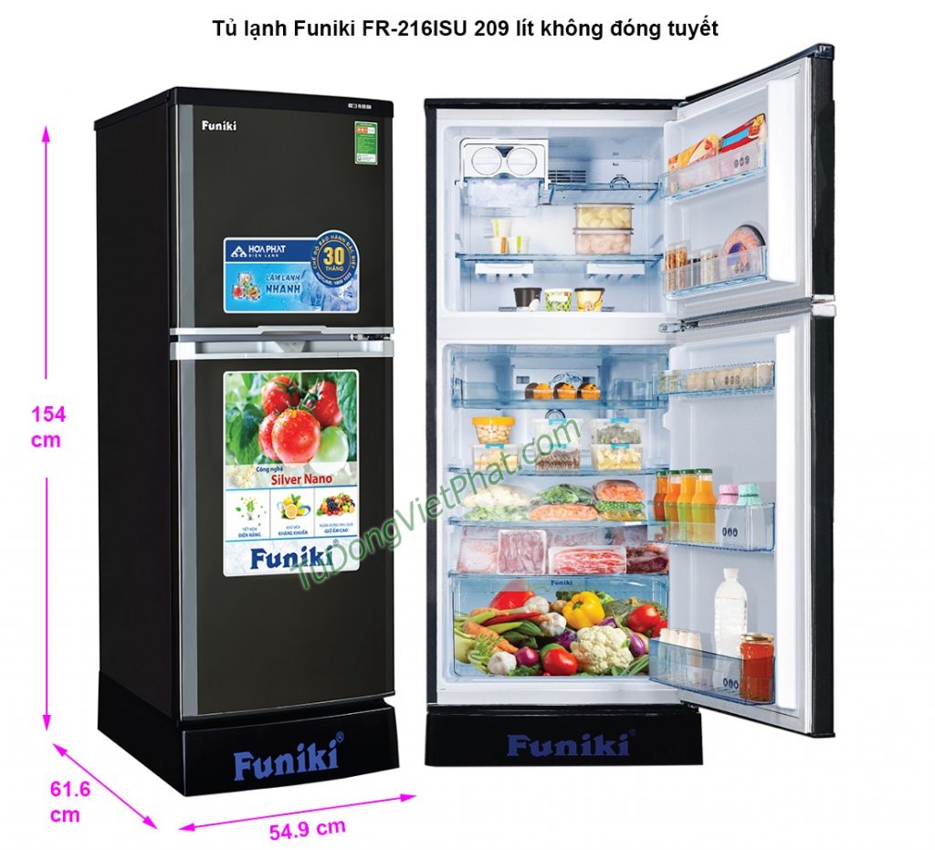 Tủ lạnh Funiki Inverter FR-216ISU 209 lít giá rẻ- chính hãng- tại kho