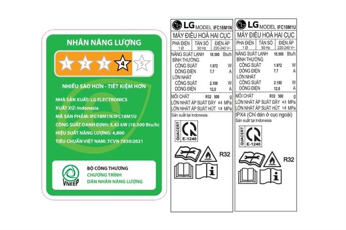 Máy lạnh LG Inverter 2 HP IFC18M1 Mẫu mới 2026