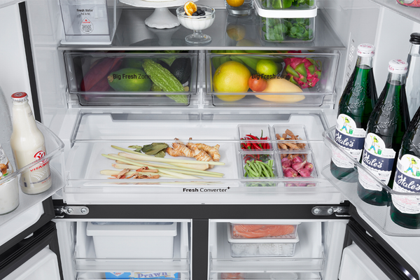 Tủ lạnh LG Inverter InstaView Multi Door 617 Lít LFB61BLGAI - Mới