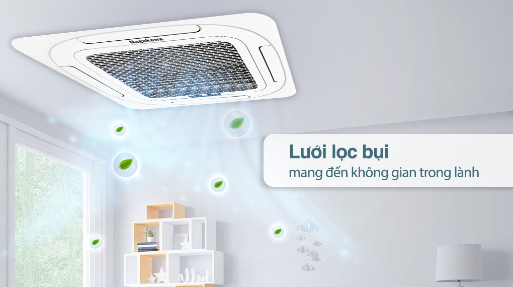 Điều hòa Âm trần Cassette 8 hướng thổi NT-C28R1T20 28000BTU