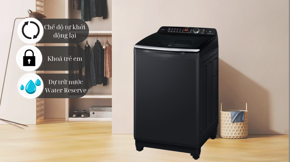 Máy giặt Aqua 11 kg AQW-FR110JT BK