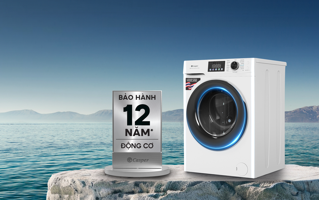 Máy giặt Casper Inverter 8 Kg WF-D8VWR1( Mode 2025)