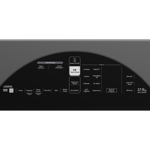 Máy giặt sấy Hitachi Inverter 12 kg BD-D120XGV ( Mới )