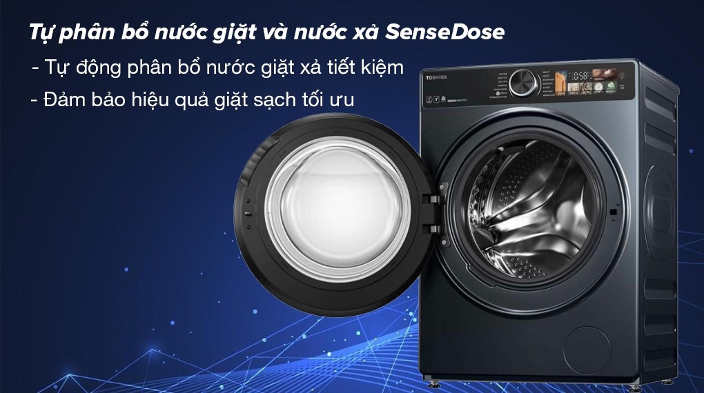 Máy giặt sấy Toshiba Inverter giặt 10.5 kg - sấy 7 kg TWD-T25BZU115MWV (MG)