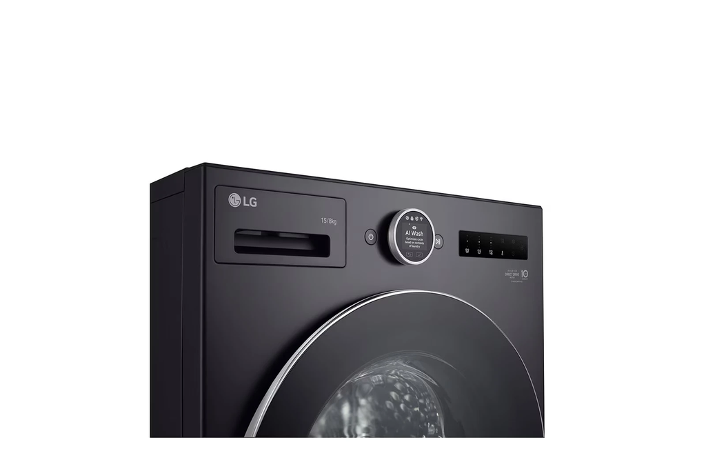 Máy giặt sấy LG Inverter giặt 15 kg - sấy 8 kg F2515RNTG Mẫu mới