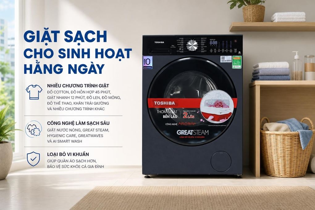 Máy giặt Toshiba Inverter 11 kg TW-T33B120UWV(MK)