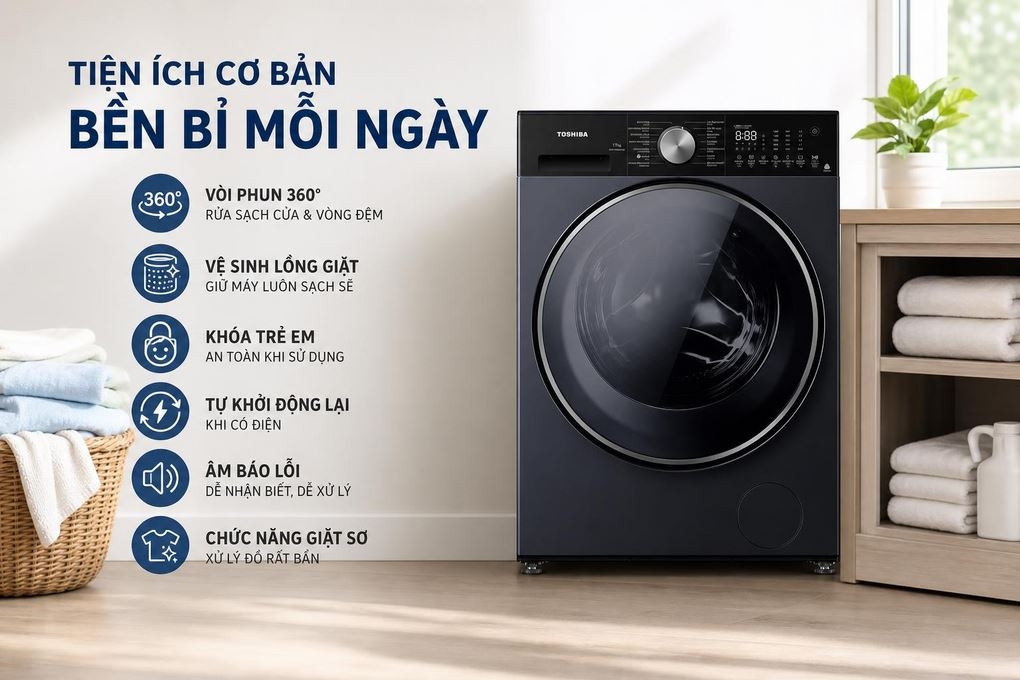 Máy giặt Toshiba Inverter 11 kg TW-T33B120UWV(MK)