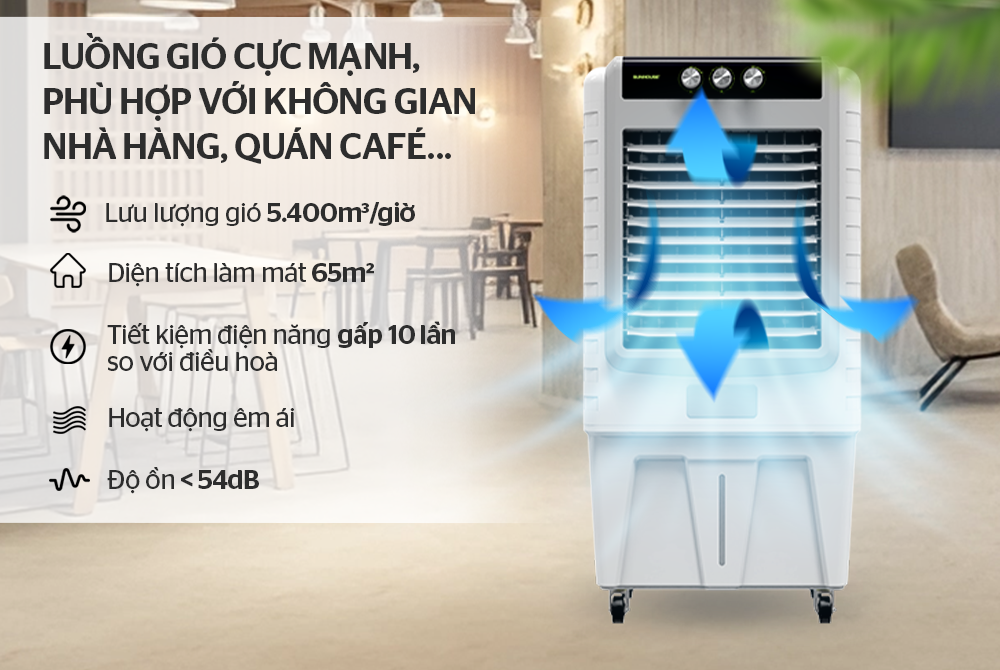 Máy Làm Mát Không Khí Sunhouse SHD7776 200W