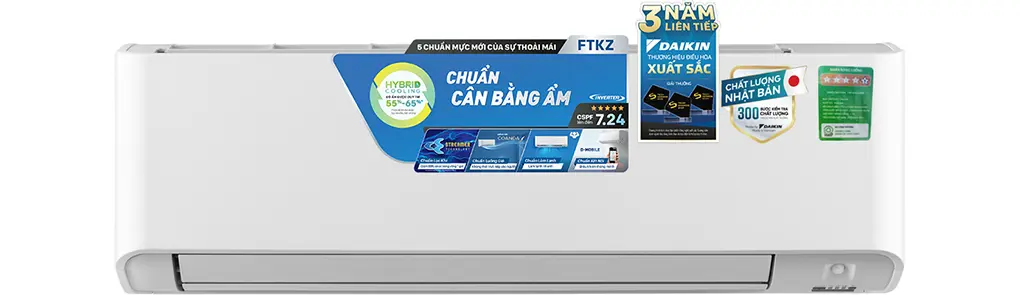 Máy lạnh Daikin Inverter 1.5 HP FTKZ35VVMV (Thái lan)