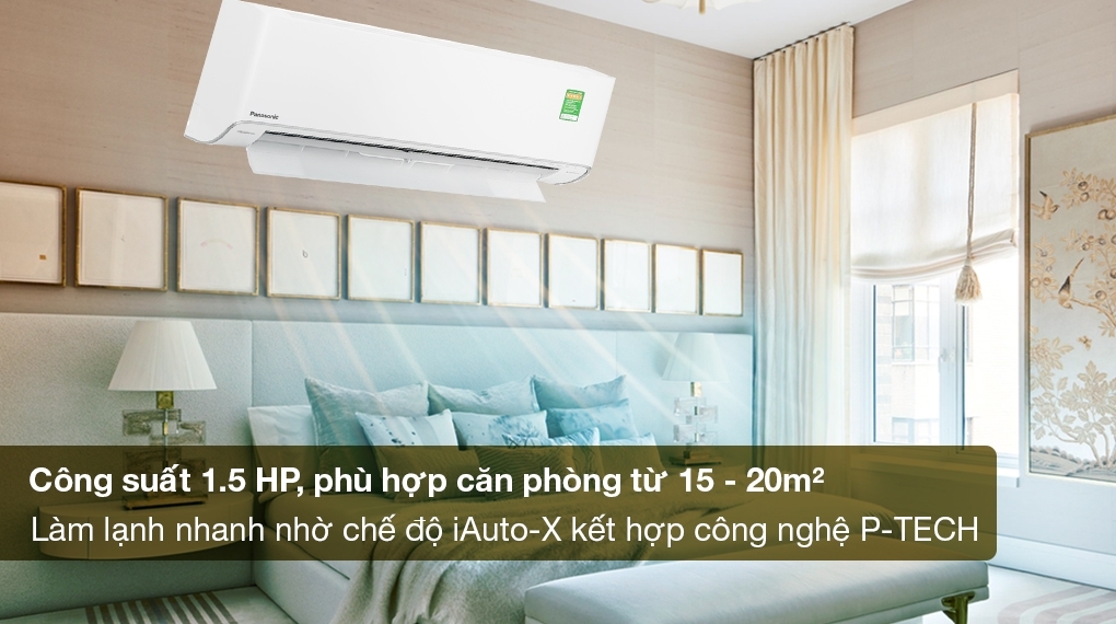 Máy lạnh Panasonic Inverter 1.5 HP CU/CS-U12BKH-8 (Mẫu mới 2025)