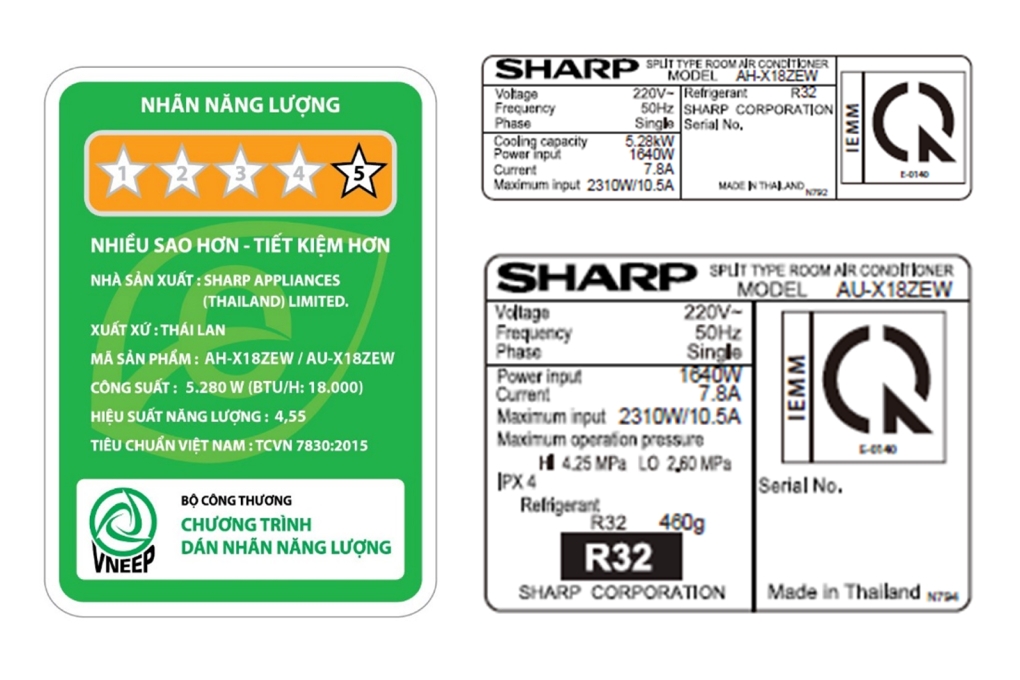 Máy lạnh Sharp 2.0 HP Inverter AH-X18ZEW