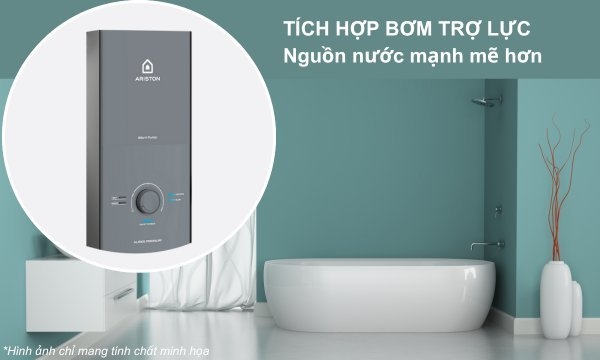 Máy nước nóng Ariston AURES Premium 4.5P Space (Có bơm trợ lực )