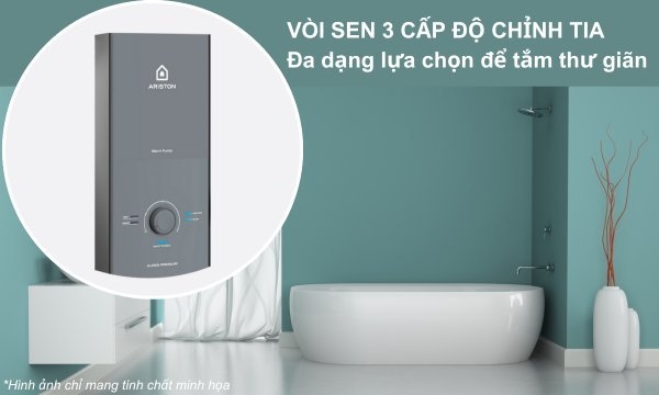 Máy nước nóng Ariston AURES Premium 4.5P Space (Có bơm trợ lực )