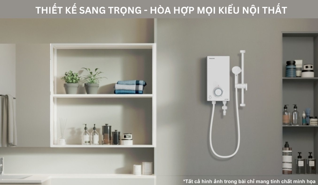Máy nước nóng trực tiếp Panasonic 4500W DH-4VP1VW ( Bơm trợ lực )