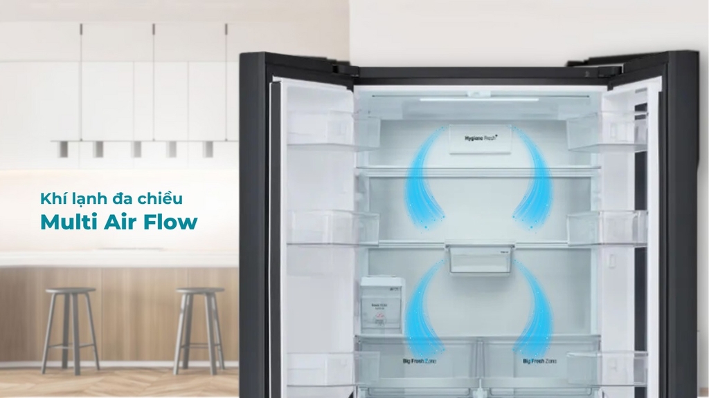 Tủ lạnh LG Inverter Multi Door 612 Lít LFD61BLGAI new-2024