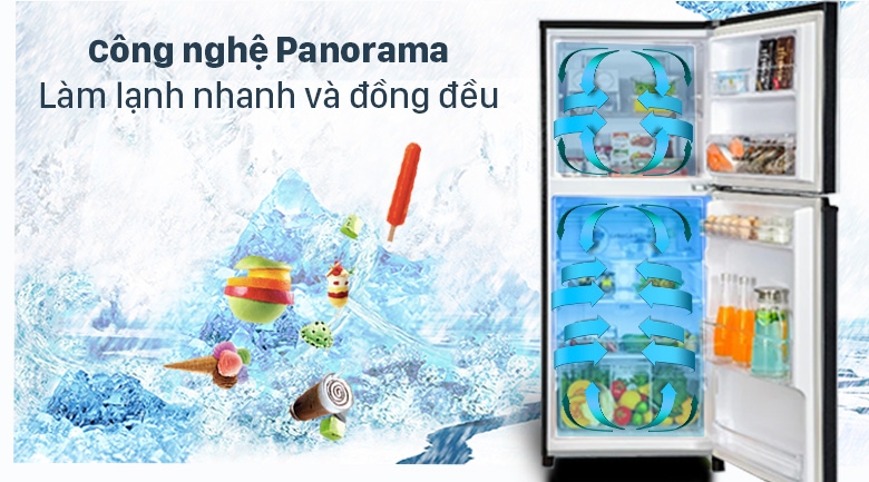 Tủ lạnh panasonic inverter 268 LÍT NR-TV301VGMV