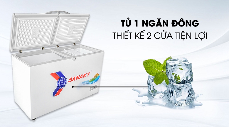 Tủ đông dàn đồng Sanaky VH-4099A1 – 1 Ngăn 2 Cánh ( Làm lạnh nhanh )