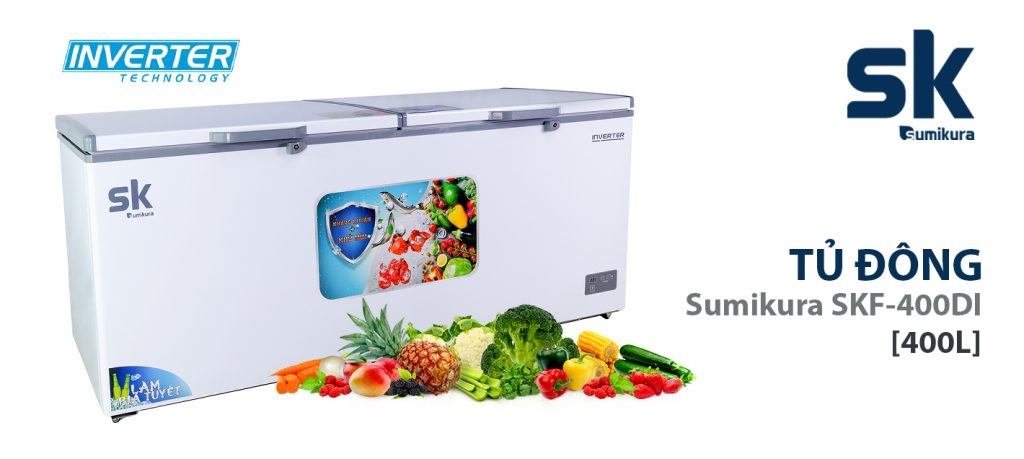 Tủ đông mát Sumikura inverter 400 lít  SKF-400DI