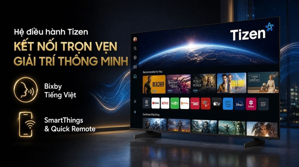 Smart Tivi Crystal UHD Samsung AI 4K 75 inch UA75U8500H Mẫu mới
