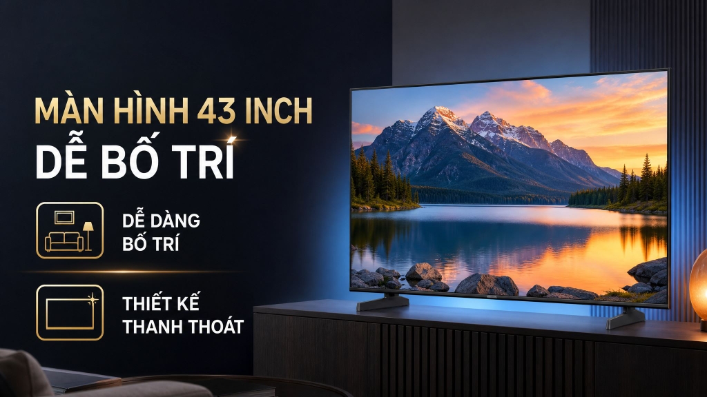 Smart Tivi Crystal UHD Samsung AI 4K 43 inch UA43U8500H Mẫu mới