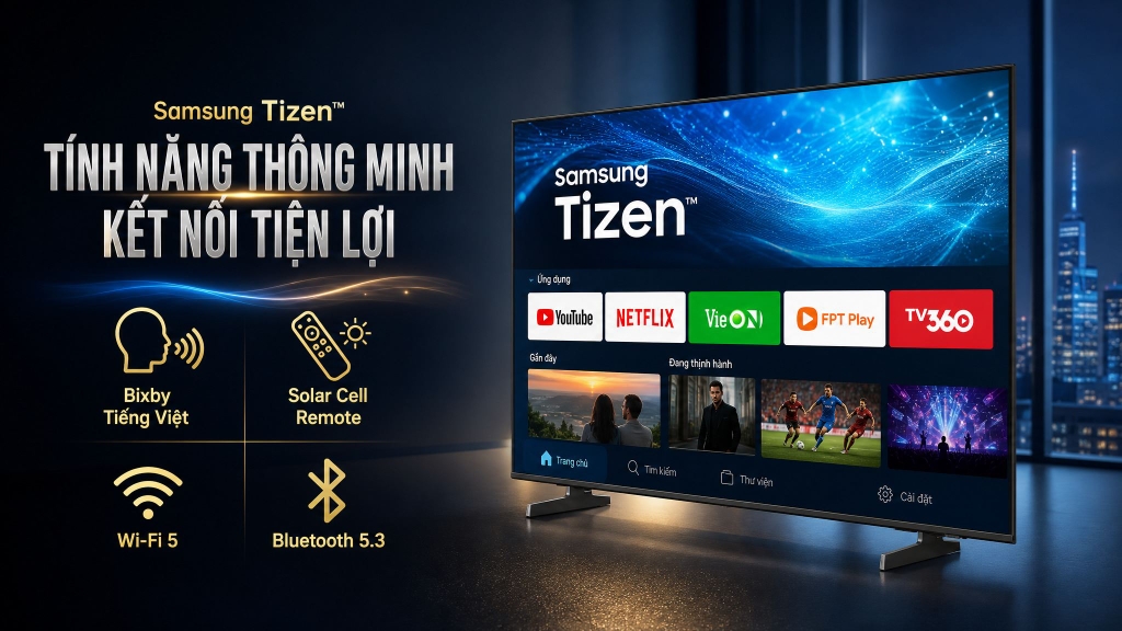 Smart Tivi Crystal UHD Samsung AI 4K 43 inch UA43U8500H Mẫu mới