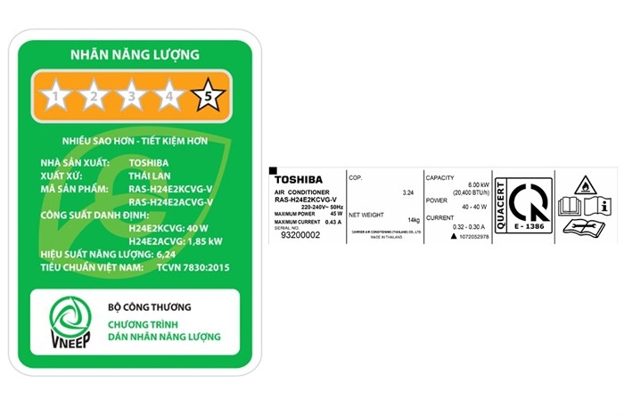 Máy lạnh Toshiba Inverter 2.5 HP RAS-H24E2KCVG-V (I-on lọc không khí )