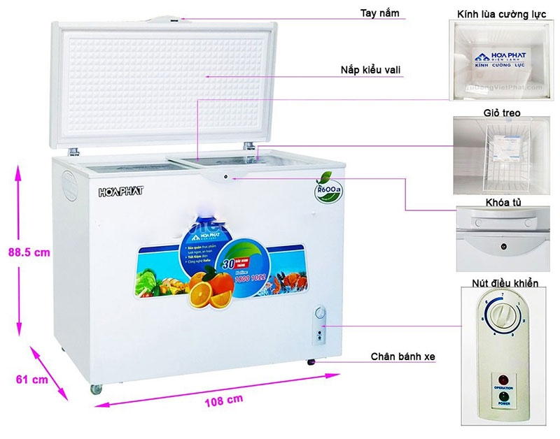 Tủ đông Funiki 252 lít  HCF-516S1PĐ1 (đồng) - GIÁ TẠI KHO