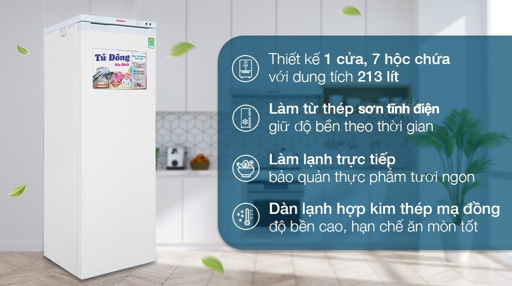 Tủ đông Sanaky 213 lít TD.VH230VD