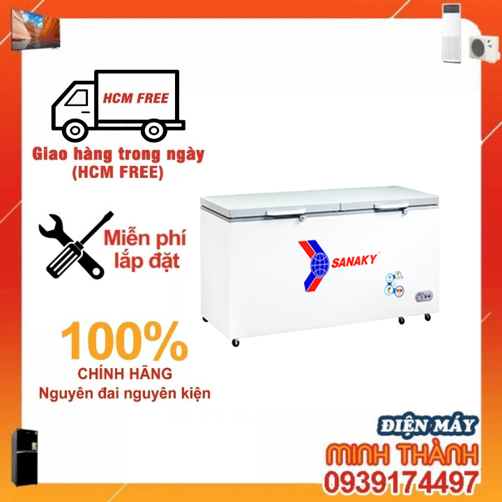 VH- 5699HYK Tủ đông Sanaky Inverter 560/410 lít [KÍNH CƯỜNG LỰC]