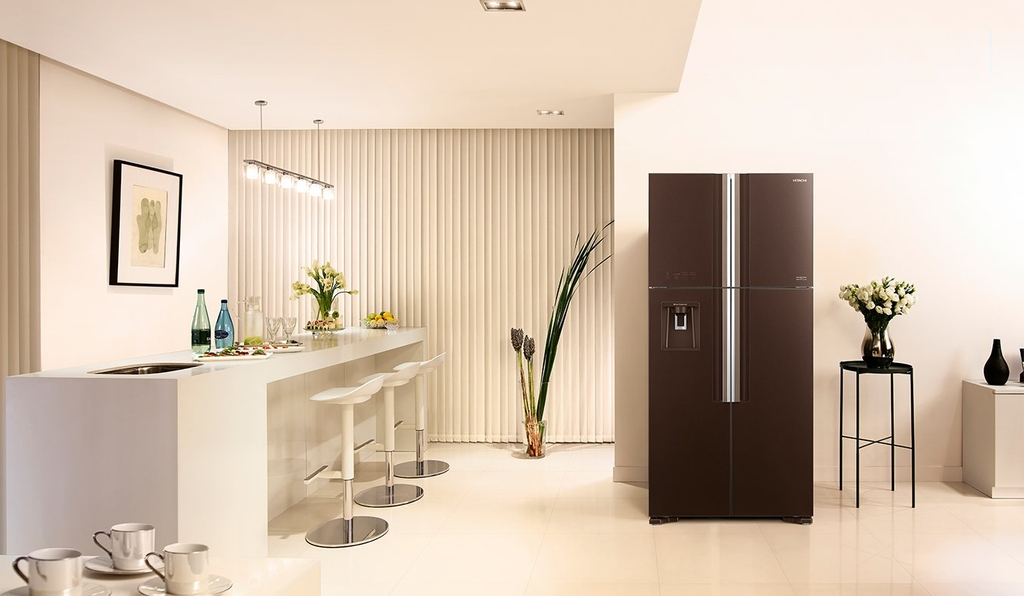 Tủ lạnh Hitachi Inverter 540 lít R-FW690PGV7X (GBW) màu nâu