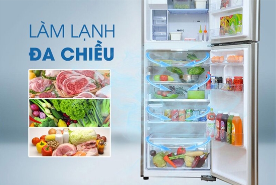 Tủ lạnh Sanaky Inverter 249 Lít VH-249KG kính cường lực màu gương bạc NEW