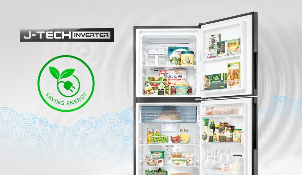 Tủ lạnh Sharp Inverter 330 lít SJ-XP352AE-DS