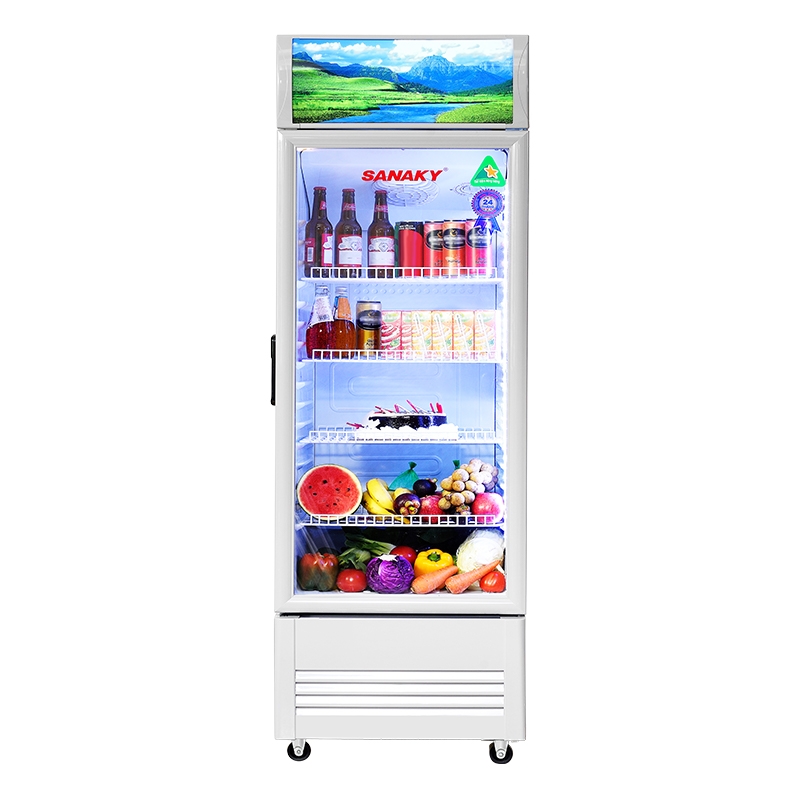 VH-2589K Tủ mát Sanaky 250 lít dàn đồng,không đóng tuyết