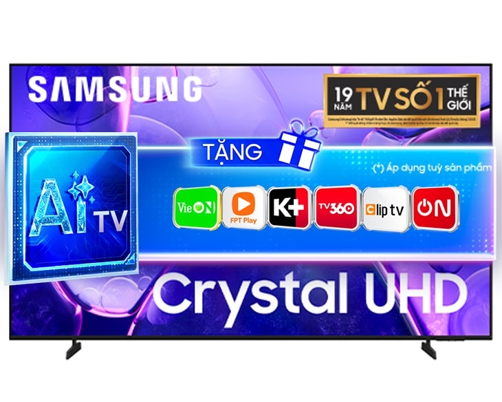 Smart Tivi Crystal UHD Samsung 4K 43 inch UA43U8500F Mẫu mới