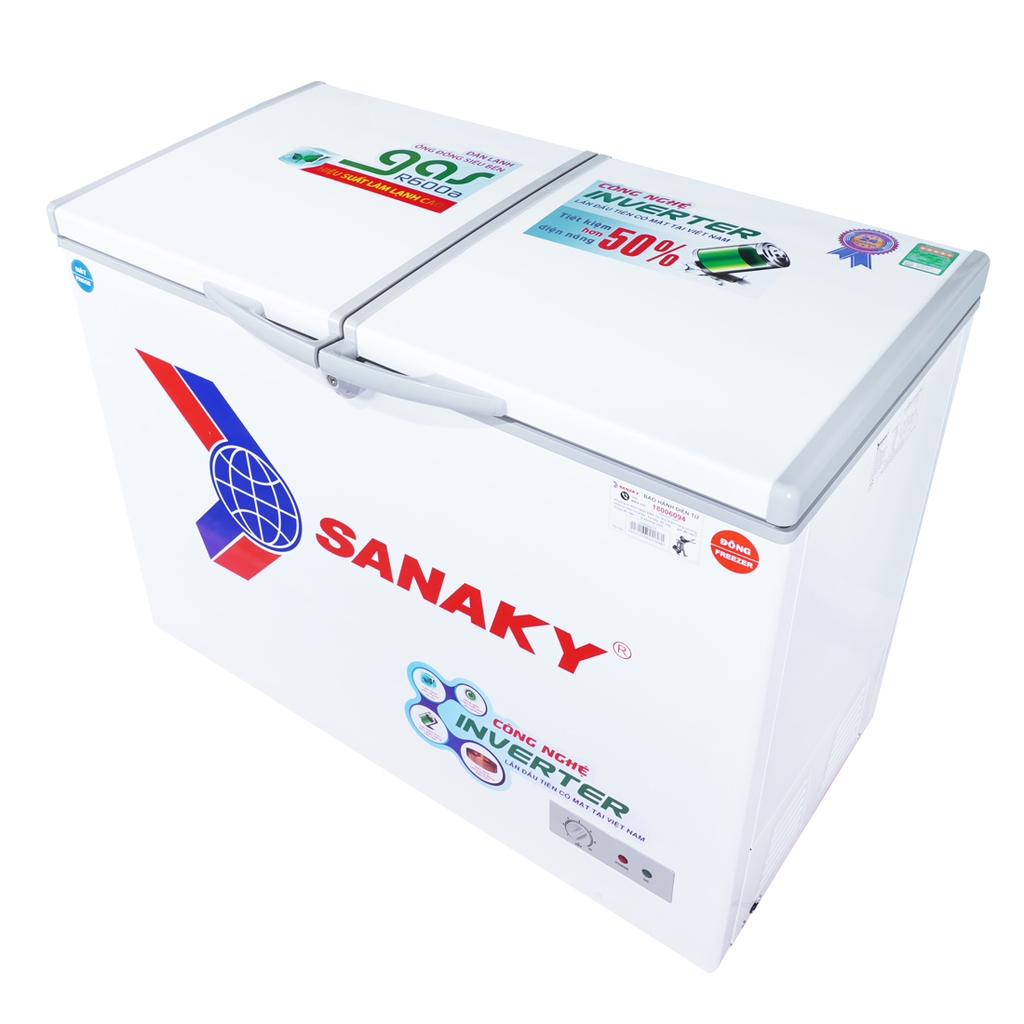 Tủ đông mát Sanaky Inverter VH-2599W3 250/195 lít