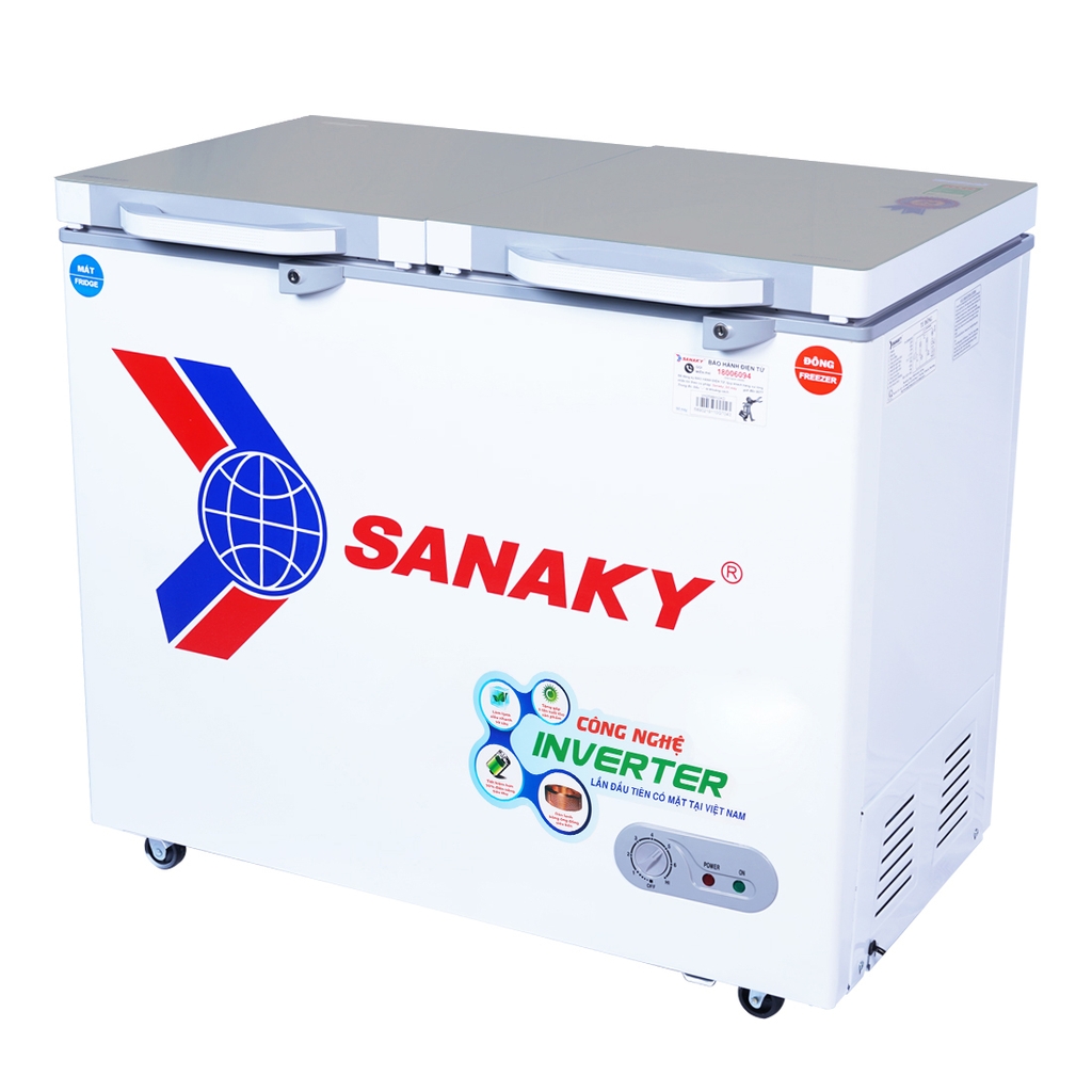 Tủ Sanaky Inverter VH-2599W4K 250 lít/195 lít