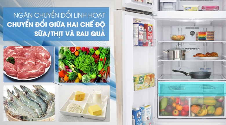 Tủ lạnh Hitachi Inverter 509 lít R-FW650PGV8 ( GBK )