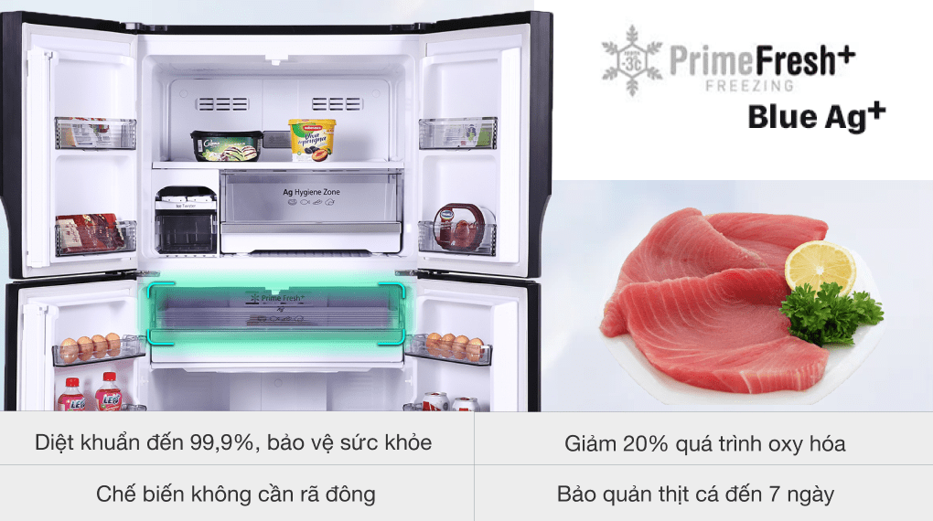 Tủ lạnh Panasonic Inverter 550 lít NR-DZ601VGKV CHÍNH HÃNG