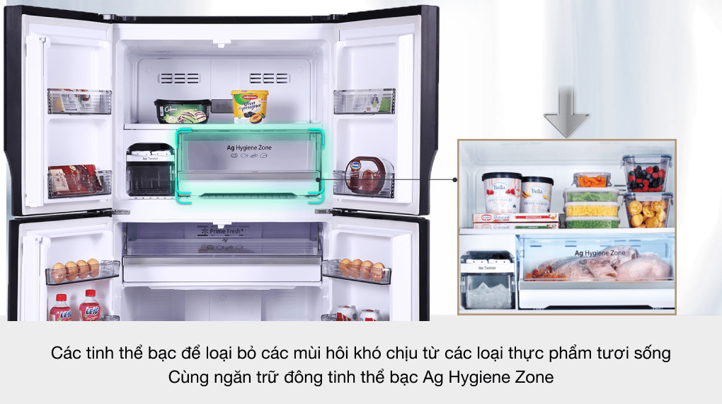 Tủ lạnh Panasonic Inverter 550 lít NR-DZ601VGKV CHÍNH HÃNG