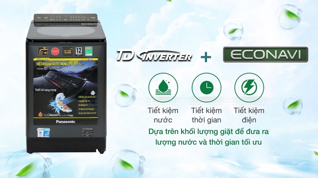 Máy giặt Panasonic Inverter 14 Kg NA-FD14V1BRV Giá tại kho
